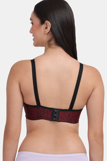 Buy Zivame Double Layered Non Wired 3/4th Coverage Bra - Anthra Melange at  Rs.359 online