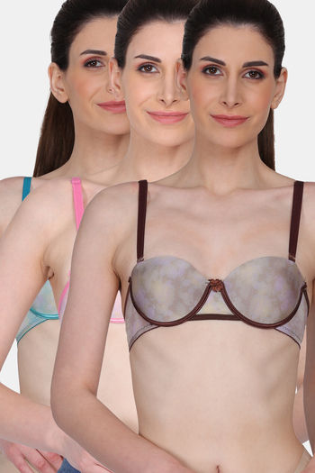 Buy Blossom Cotton Seamless T-Shirt Bra with Nipple Concealer Pack