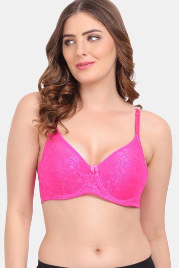 Buy Amour Secret Double Layered Regular Wired High Coverage Sag Lift Bra - Pink