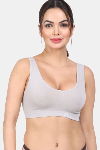Buy Amour Secret Single Layered Non-Wired 3/4Th Coverage Cami Bra - Grey at  Rs.317 online