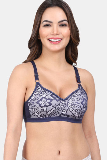 Buy Amour Secret Single Layered Non-Wired 3/4Th Coverage T-Shirt Bra - Blue
