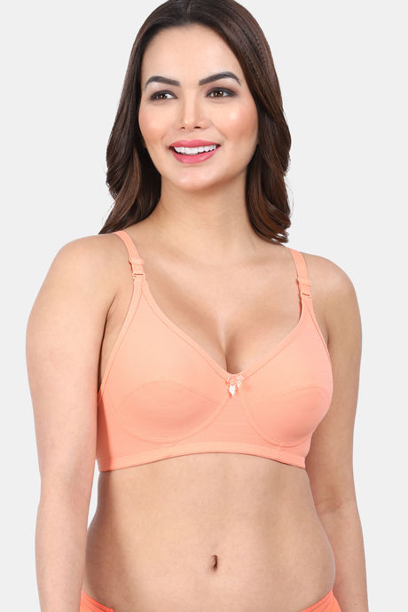 Buy Amour Secret Single Layered Non-Wired 3/4Th Coverage Sag Lift Bra -  Orange at Rs.455 online