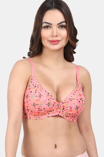 Buy Enamor Single Layered Non-Wired Medium T-Shirt Bra - Nude at Rs.1499  online