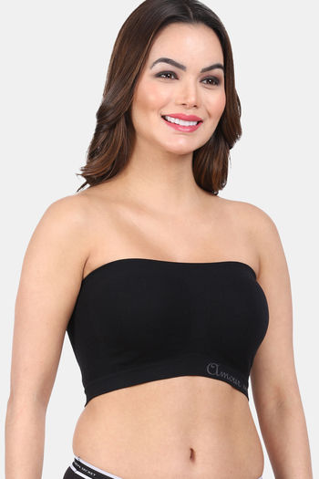 Buy Amour Secret Single Layered Non-Wired 3/4Th Coverage Tube Bra - Black  at Rs.250 online
