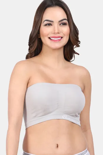 Tube Bra, Strapless, Non Padded and Non-Wired Seamless Tube Bra For Wo –