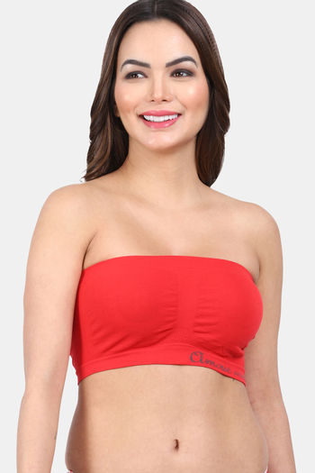 Buy Amour Secret Single Layered Non-Wired 3/4Th Coverage Tube Bra - Red at  Rs.250 online