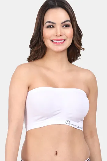 Buy Amour Secret Single Layered Non-Wired 3/4Th Coverage Tube Bra - White