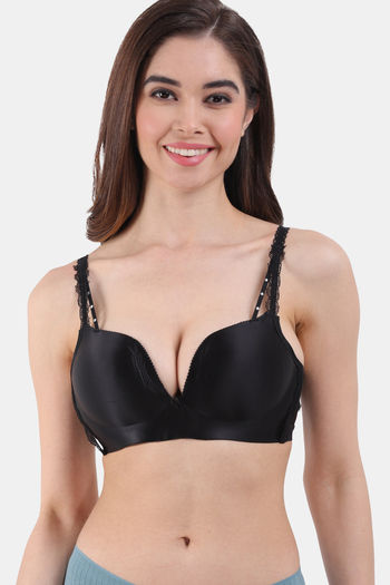 Buy Kokal Black Cotton Push-up Bra,size-32 Online In India At Discounted  Prices