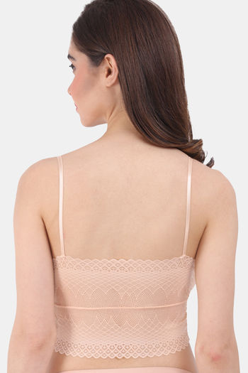 Buy Amour Secret Padded Non-Wired Full Coverage Bralette - Peach at Rs.780  online