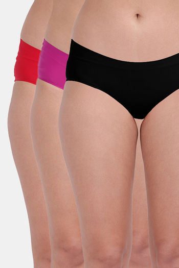 Buy Amour Secret Mid Rise Bonded Hipster Panty (Pack of 3) - Assorted at  Rs.763 online