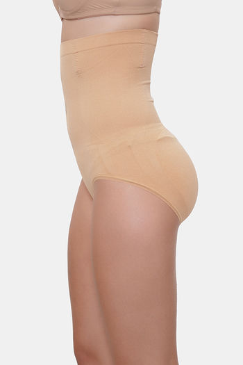 Buy Zivame Medium Control Mid waist 12 Hour Seamless Thigh Shaper - Nude  Online