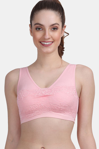 Buy Amour Secret Medium Impact Padded Super Soft Sports Bra - Pink at  Rs.753 online