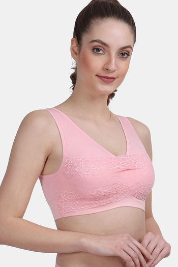 Buy Amour Secret Medium Impact Padded Super Soft Sports Bra - Pink at  Rs.753 online