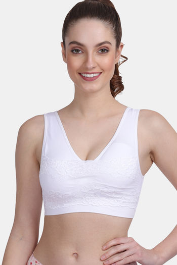 White Sports Bra - Buy Women's White Sports Bras Online, white padded sports  bra medium