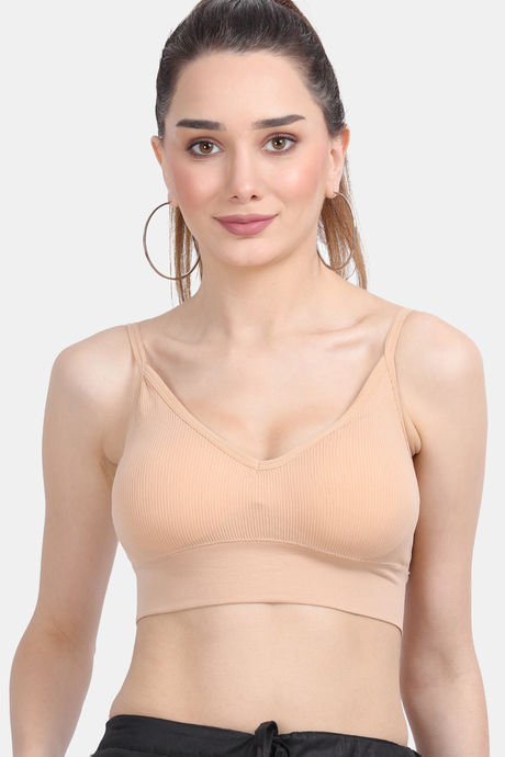 Nude sports store bra