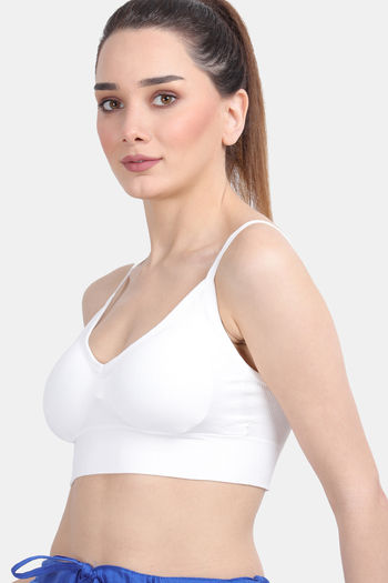 Soft Post Bra Sports Bra 36H Bra Packs Women White Bra Top Blue Padded Bra  Sqeezy Mop Long Sleeve Corset White Breast : : Fashion