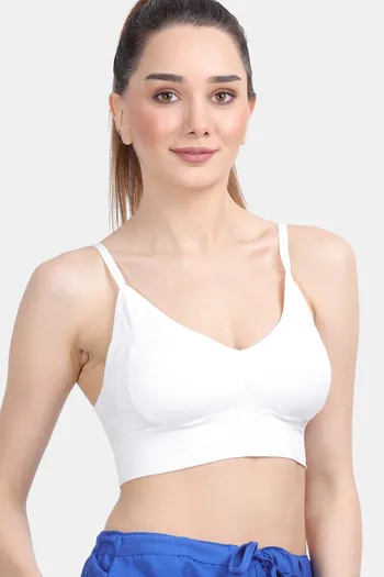 Buy Amour Secret Women's Lightly Padded High Impact Sports Bra S007 White  Small at