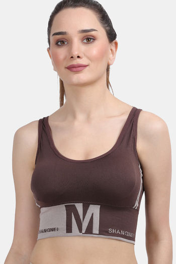 Buy Amour Secret Easy Movement Sports Bra - Brown at Rs.805 online