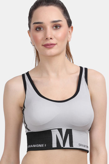 Buy Zelocity Sports Bra With Removable Padding - Purple at Rs.822 online