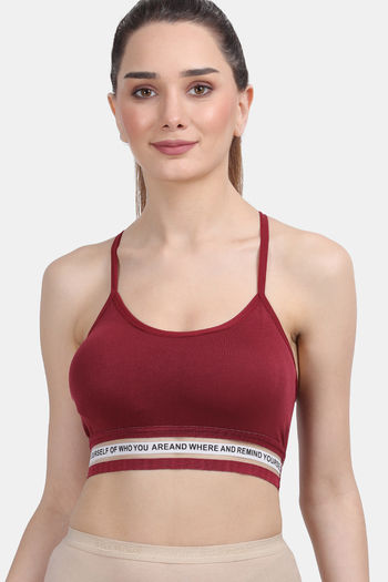 Buy Amour Secret  Relaxed Sports Bra - Maroon