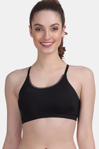 Buy Amour Secret Easy Movement Sports Bra - Black at Rs.683 online