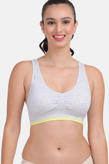 Buy Zivame Zelocity Quick Dry Sports Bra With Removable Padding - Turkish  Tile - Blue Online
