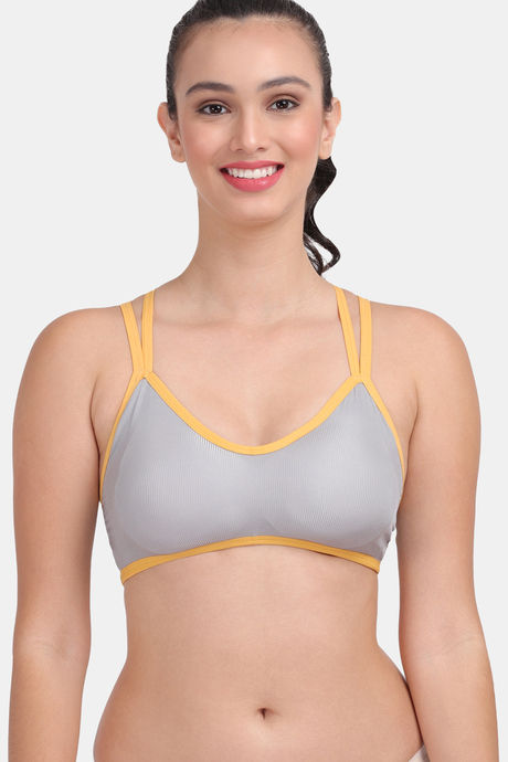 Buy Zelocity Quick Dry Sports Bra With Removable Padding - Deep Cobalt at  Rs.648 online