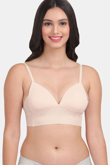 Buy Amour Secret Lightly Padded 3/4Th Coverage Sports Bra - Skin at Rs.896  online
