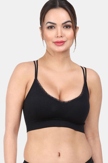 Buy Amour Secret Easy Movement Sports Bra With Removable Padding - Black at  Rs.630 online