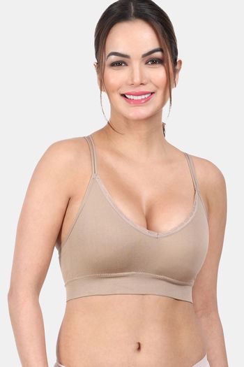Buy Amour Secret Easy Movement Sports Bra With Removable Padding - Skin