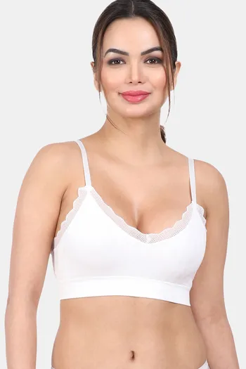 Buy Amour Secret Easy Movement Sports Bra With Removable Padding - White at  Rs.630 online