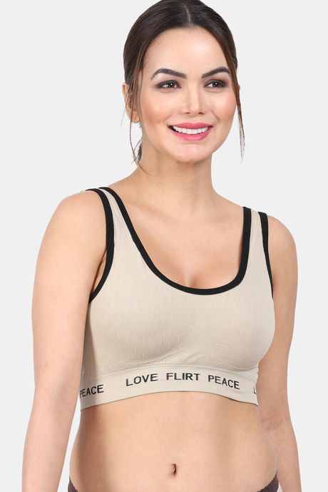 Buy Amour Secret Easy Movement Sports Bra With Removable Padding - Olive at  Rs.697 online