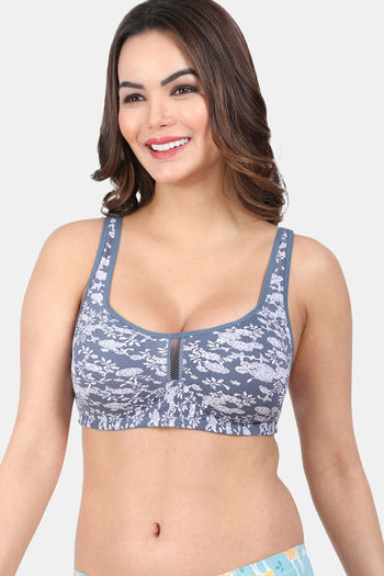 Buy Zelocity High Impact Quick Dry Sports Bra - Blue at Rs.1297