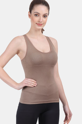 Buy Amour Secret Nylon Elastane Camisole - Brown at Rs.987 online
