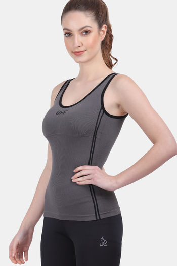 Amour Secret Nylon Elastane Camisole - Dark Grey