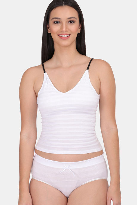 100% Pure Silk Women Inner Little Camisoles Simple Underdress Half  Undershirt Sexy Underwear Thin Slim Tanks Small Halter Tops - White -  4U3827115276-3