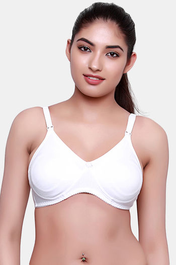 Buy Floret Double Layered Wirefree Natural Lift Nursing Bra - White at  Rs.469 online