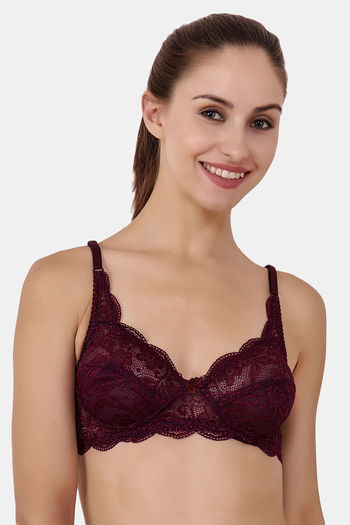 Buy Wine Red Bras for Women by Fig Online