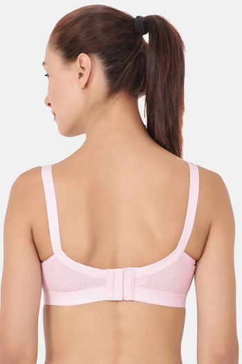 Buy Floret Double Layered Wirefree Super Support Bra - Pink at Rs