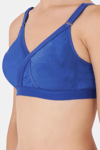 Buy Floret Double Layered Wirefree Super Support Bra - Royal Blue at Rs.389  online