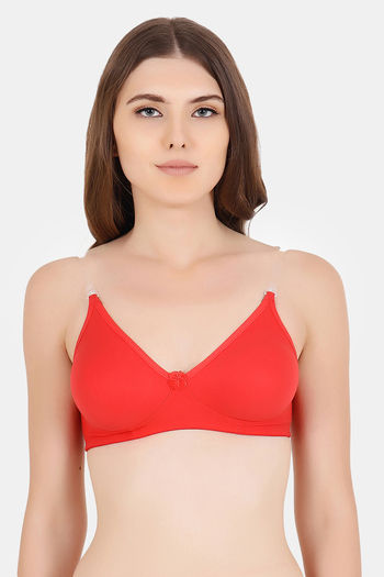 Buy Floret Double Layered Wirefree Natural Lift T-Shirt Bra - Wine