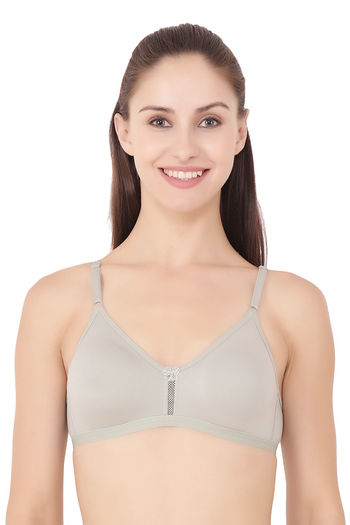 Buy online Cream Cotton Bra With Transparent Straps from lingerie for Women  by Floret for ₹206 at 10% off