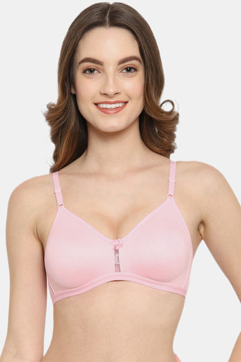 Buy Floret Double Layered Wirefree Natural Lift T-Shirt Bra - Pink