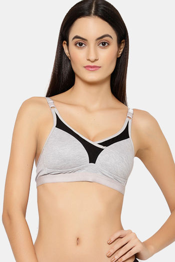Buy Floret Padded Non Wired Full Coverage Push-Up Bra - Cool Grey