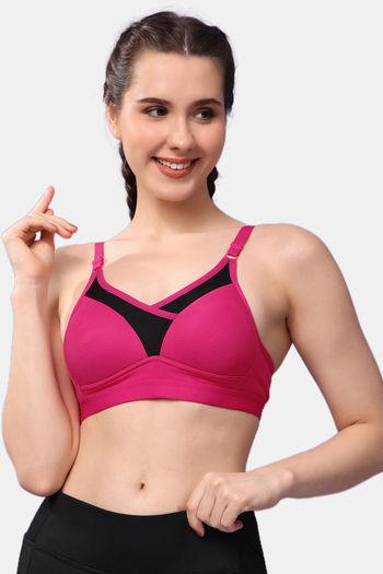 Buy Floret Wirefree Natural Lift Push up Bra - Magenta