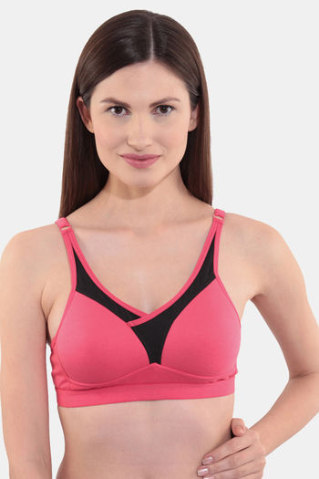 Buy Floret Wirefree Natural Lift Push up Bra - Tomato Red