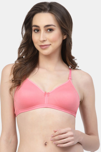 Buy Floret Double Layered Non Wired 3/4Th Coverage T-Shirt Bra - Rose