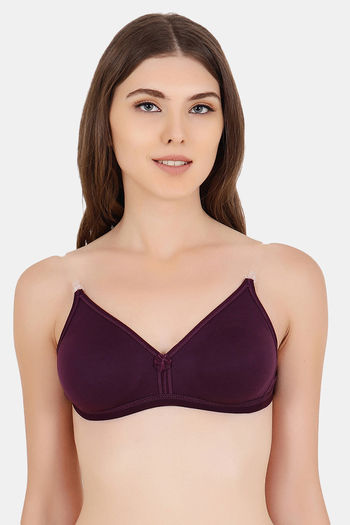 Buy Floret Wirefree Natural Lift Pretty Back Bra - Navy at Rs.599