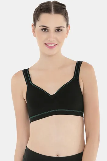 Buy Floret Wirefree Natural Lift Push up Bra - Black at Rs.599