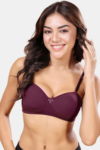 Buy Floret Wirefree Natural Lift T-Shirt Bra - Wine